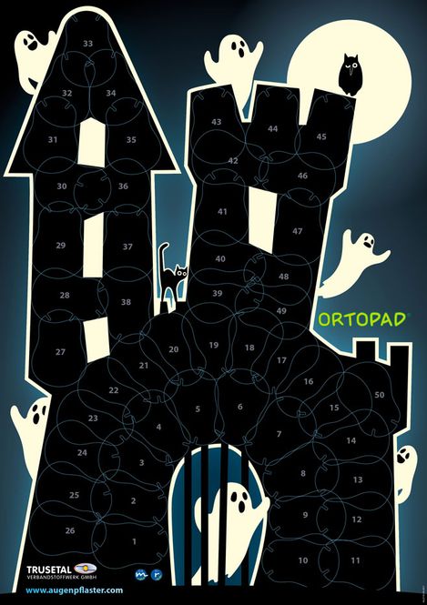 Hovedbilde Motivasjonsplakat Selvlysende Spøkelseshus