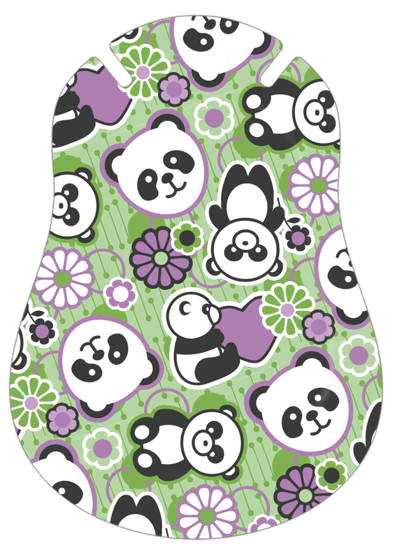 Ortopad Mix Panda og lilla blomster 20 stk