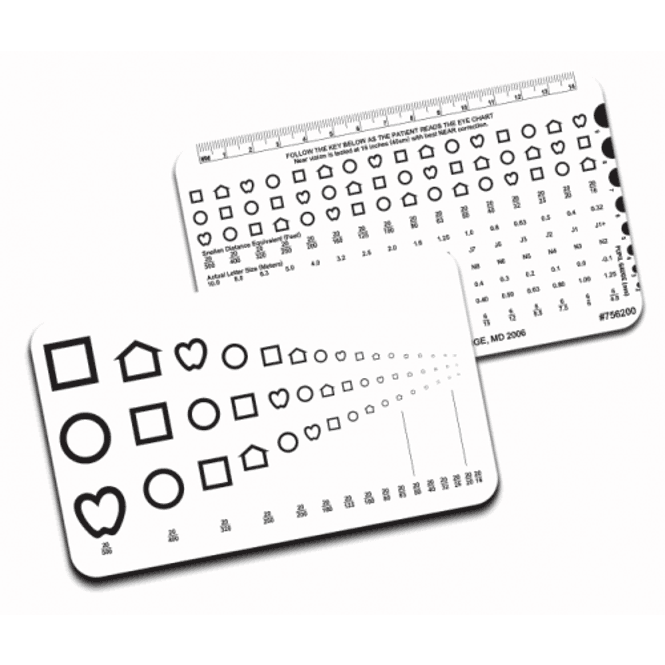 Hovedbilde RUNGE near vision card - LEA SYMBOLS