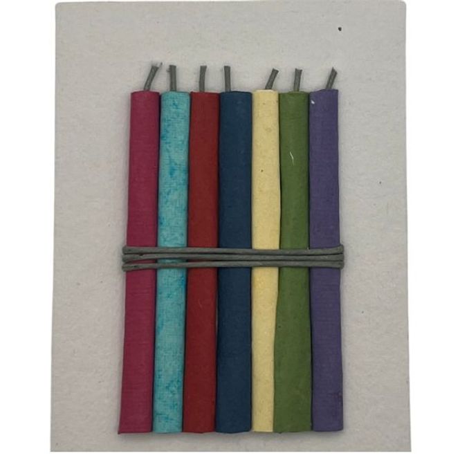 Hovedbilde Happy Birthday-kort med fargerike lys