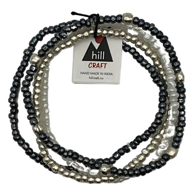 Hovedbilde armbånd - elegant 3-i-1 design med hvite, gule og ...